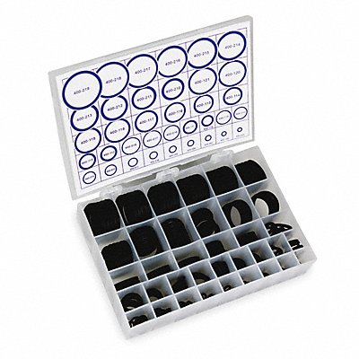 GRAINGER 1RGZ8 O-Ring Assortment Buna N 226 Pcs 36 Szs