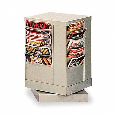 DURHAM MFG 40975 Magazine Display 20 Compartments Tan