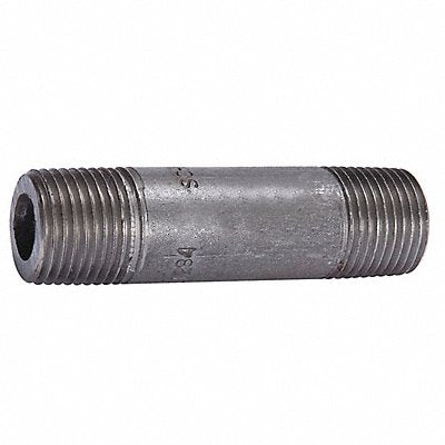 GRAINGER 82600 Black Close Pipe Nipple Threaded 1