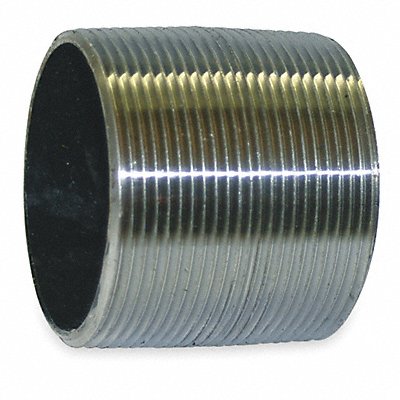 GRAINGER 82800 Black Close Pipe Nipple Threaded 1-1/2
