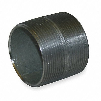 GRAINGER 87900 Nipple, NPT, Galvanised Steel, 2 in Nominal Pipe Size, 2 in Overall Lg, Threaded on Both Ends, Seamless