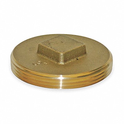 GRAINGER 156026 Square Head Plug Brass 4 MNPT Class 125