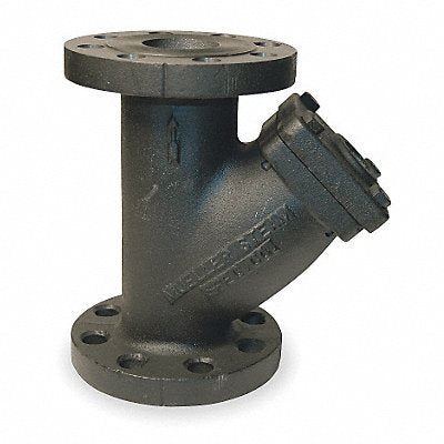 MUELLER STEAM SPECIALTY 4752 Y Strainer, Cast Iron, 4 in, Flanged, Perforated, 0.062 in, 500 psi