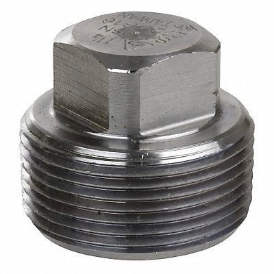 GRAINGER 4307002154 Square Head Plug 316L SS 3/8 in MNPT