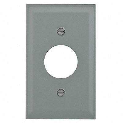 HUBBELL WIRING DEVICE-KELLEMS HBL3027AEIV Single Receptacle Cover Ivory