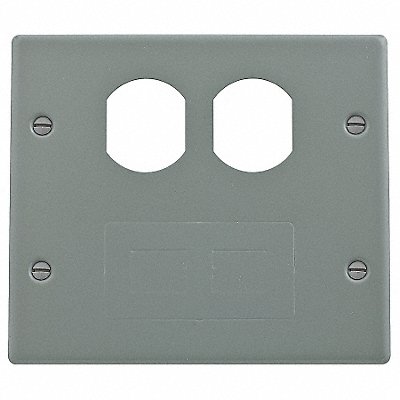 HUBBELL WIRING DEVICE-KELLEMS HBL4747BFIV Plate 4000 Series Raceway Plates