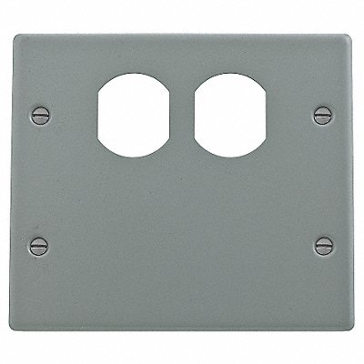HUBBELL WIRING DEVICE-KELLEMS HBL4747BXGY Plate 4000 Series Raceway Plates