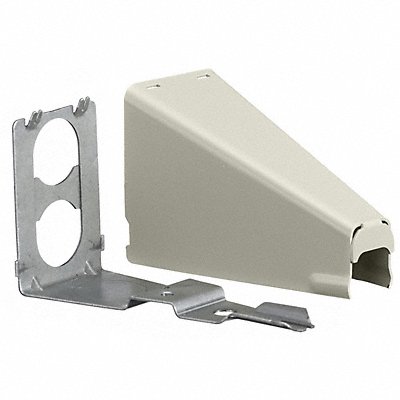 HUBBELL WIRING DEVICE-KELLEMS HBL5786IVA Adjustable Offset Connector Ivory Steel