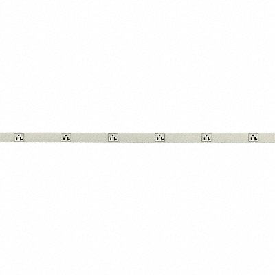 HUBBELL WIRING DEVICE-KELLEMS HBL24GB306IV Prewired Raceway 6 Outlets Ivory