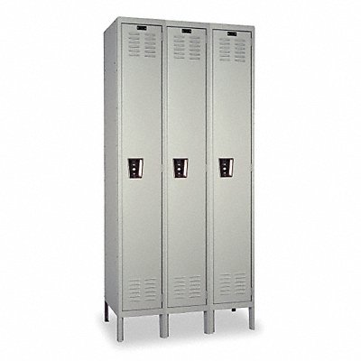 HALLOWELL UMS38881APLAM Locker 1x3Locker LtGry 78 x54 x18 Assm
