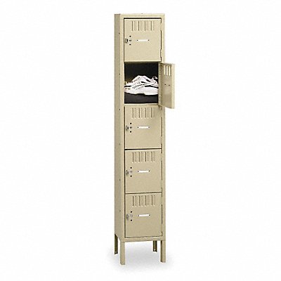 TENNSCO BS51215121SND Bx Locker 5x1Locker Sand 66 x12 x15 Assm