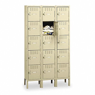 TENNSCO BS51215123SND Bx Locker 5x3Locker Sand 66 x36 x15 Assm
