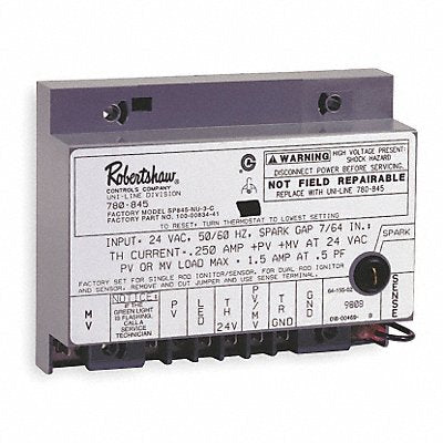 ROBERTSHAW 780845 Ignition Control 24V AC 6 min Pre-Purge