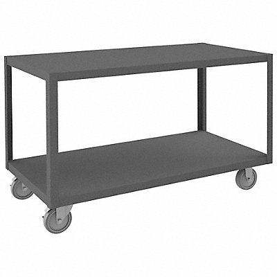 DURHAM MFG HMT2448295 Mobile Table 2 Shelves