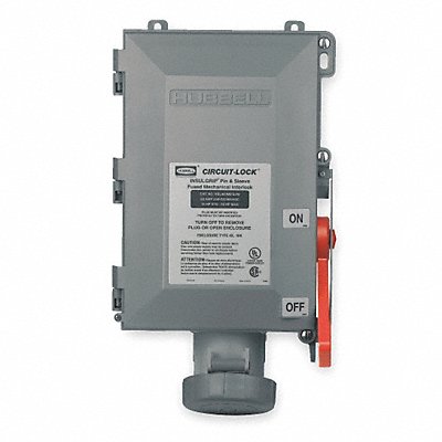 HUBBELL HBL460MIS2W Mechanical Interlock Device 3P4W 60A 600VAC/250VDC 50hp