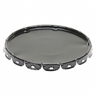 GRAINGER LIDSTL Steel Pail Lid Black Steel