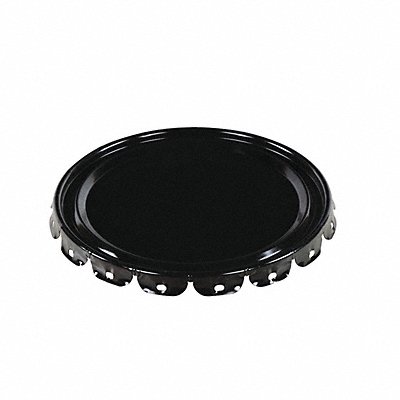 GRAINGER LIDSTLUN Steel Pail Lid Black Steel