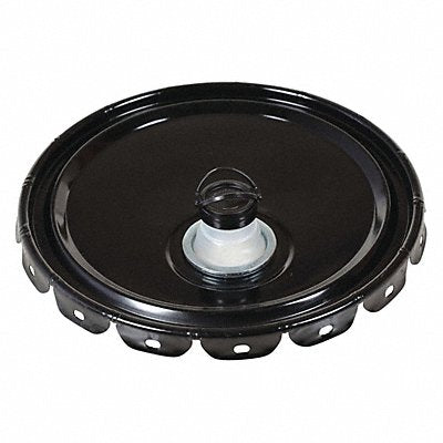 GRAINGER LIDSTLSUN Steel Pail Lid Black Steel