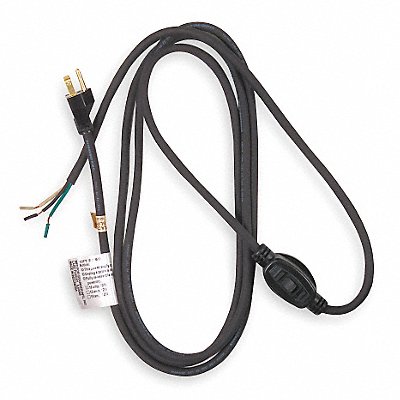 POWER FIRST 1TNB1 Power Cord 5-15P SJT 8 ft Blk 10A 14/3
