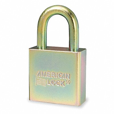 AMERICAN LOCK A5200GLNKADG34822 Keyed Padlock 3/4 in Rectangle Silver