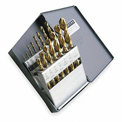 CLE-LINE C18701 Jobber Drill Set 15 pc HSS