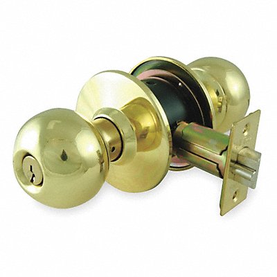 GRAINGER 1TPH5 Knob Lockset Mechanical Entrance Grd. 2