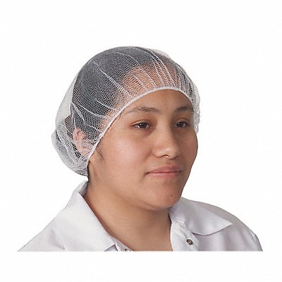 CONDOR 1TTU6 Hairnet Polyester White 18 in PK100