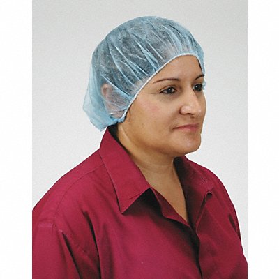 CONDOR 3EZD2 D2138 Bouffant Cap PP Blue 24 in PK100