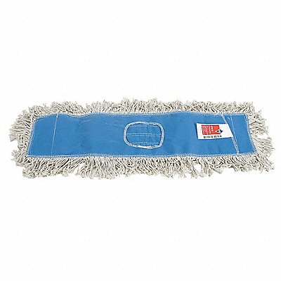 TOUGH GUY 1TZD3 Dust Mop Blue/White Cotton