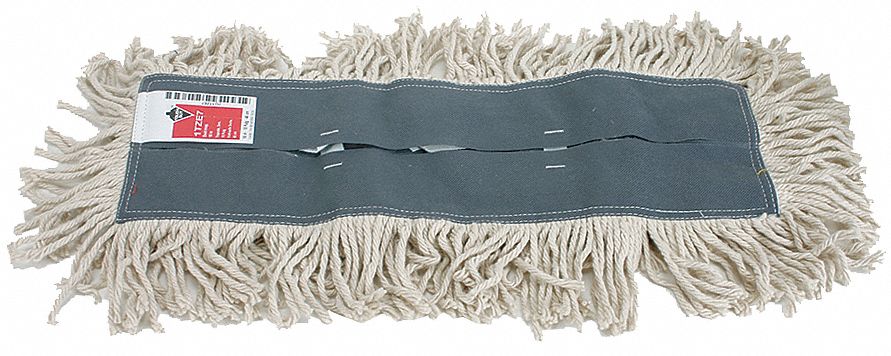 TOUGH GUY 1TZE7 Dust Mop Grey/White Cotton
