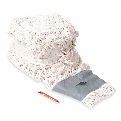 TOUGH GUY 1TZF6 Dust Mop Natural Cotton