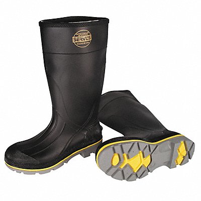 HONEYWELL SERVUS 7510910 D0345 Rubber Boot Men s 10 Knee Black