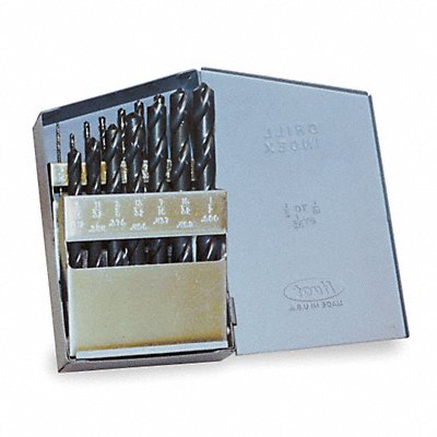CHICAGO-LATROBE 57713 Jobber Drill Set 15 pc HSS