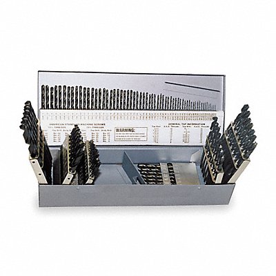 CHICAGO-LATROBE 45650 Jobber Drill Set 115 pc HSS