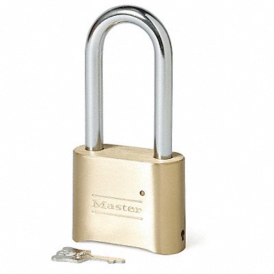 MASTER LOCK 175LH Combination Padlock 1 1/2in Rectgle Gold