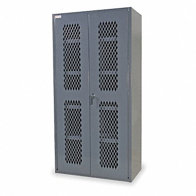 DURHAM MFG EMDC36187295 Storage Cabinet 72 x36 x18 Grey 4Shlv