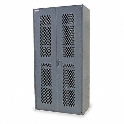 DURHAM MFG EMDC36188495 Storage Cabinet 84 x36 x18 Grey 4Shlv