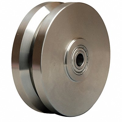 GRAINGER W620SVB12 V-Groove Track Wheel 6 Wheel Dia