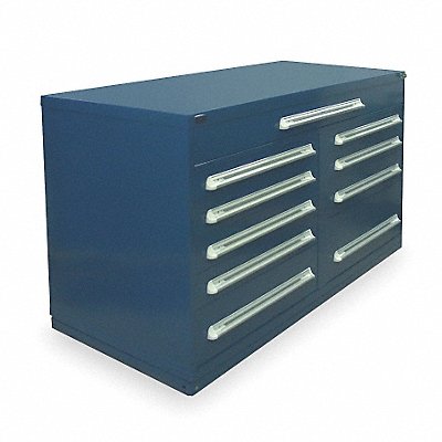VIDMAR RP1973ALDB Modular Drawer Cabinet 37 x60 x28 Dark Blue 10Drwr