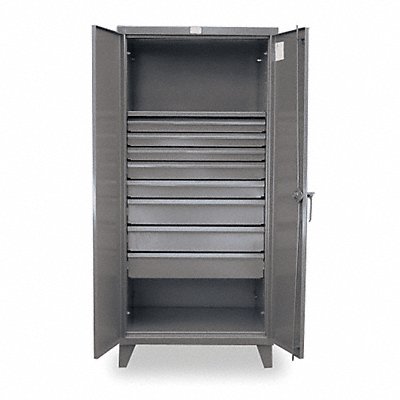 STRONG HOLD 362418DB Storage Cabinet Leg Dark Grey 78 x 36 x 24