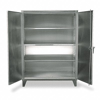 STRONG HOLD 35243SS Storage Cabinet 66 x36 x24 Silver 3Shlv