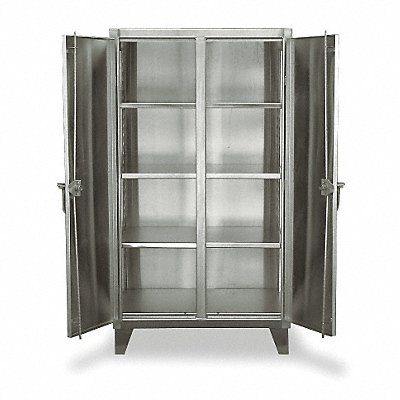 STRONG HOLD 45DS246SS Storage Cabinet 66 x48 x24 Silver 6Shlv