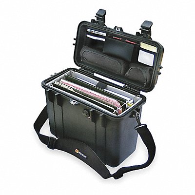 PELICAN 1437 Protective Case Black 16-15/16 in.L