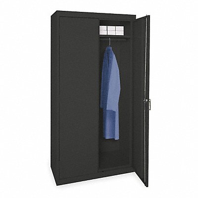 GRAINGER 1UFA3 Storage Cabinet 72 x36 x18 Black 1Shlv