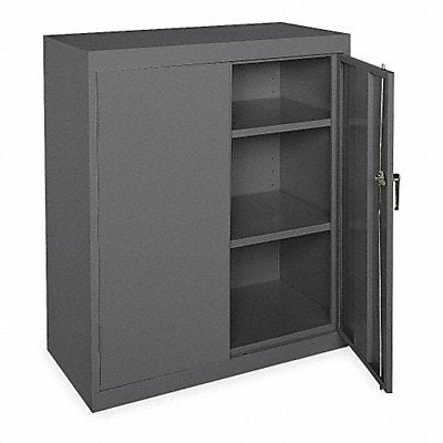 GRAINGER 1UFC2 F8662 Storage Cabinet 42 x36 x18 Grey 2Shlv