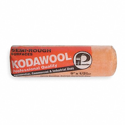 PREMIER R9KW250 Roller Cover 9 L 1/2 Nap Polyester/Wool