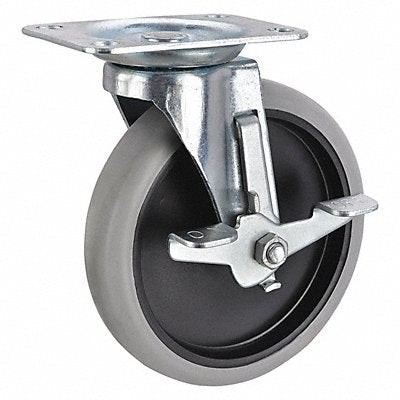 GRAINGER P12SPRP050G12WB001 Standard Plate Castor Swivel 145 lb.