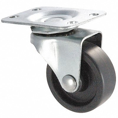 GRAINGER 1UHP9 Standard Plate Castor Swivel 140 lb.