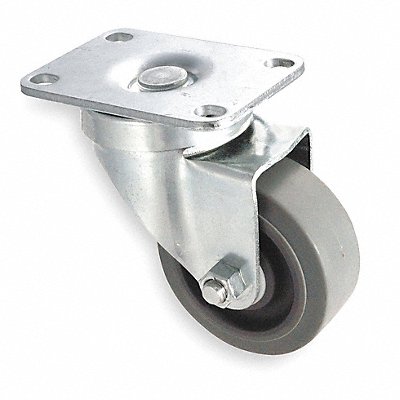 GRAINGER 1UHW8 Standard Plate Castor Swivel 200 lb.
