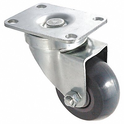GRAINGER 1UHZ8 Standard Plate Castor Swivel 350 lb.